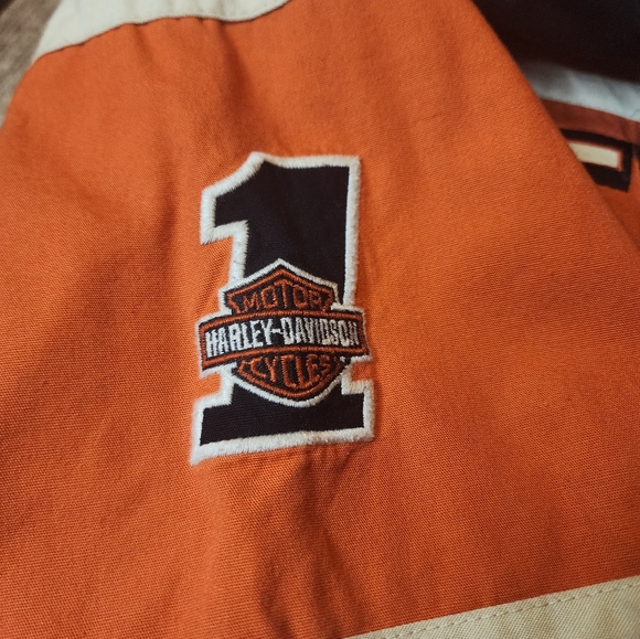Harley Davidson Colorblock Button up - Picture 4 of 9
